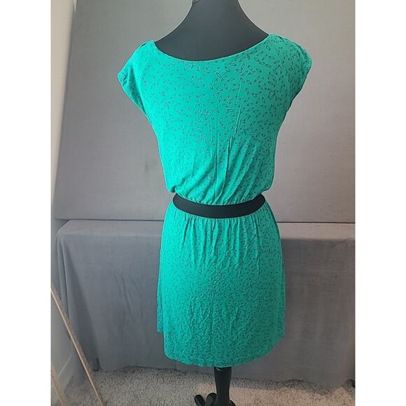 Lilly Pulitzer Laney Pin Up Dress Green Blue Knit Elastic Waist Size S GUC - Picture 3 of 9